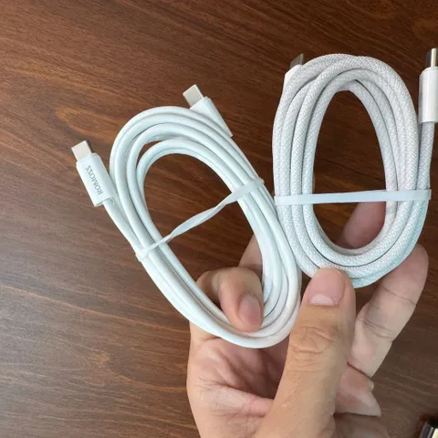 Cáp sạc nhanh Romoss C to L và C to C dài 2m công suất 60w ! Hàng Chính hãng ( no box)
