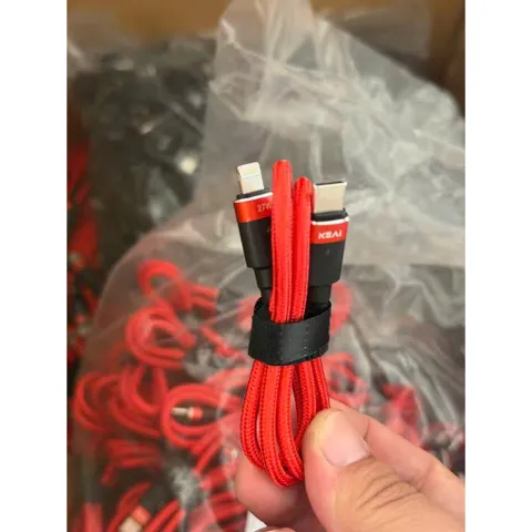 Cáp sạc nhanh 25cm, Cáp sạc ngắn, Cáp sạc iphone C to L 27W Hãng Keai