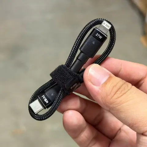 Cáp sạc nhanh 25cm, Cáp sạc ngắn, Cáp sạc iphone C to L 27W Hãng Keai