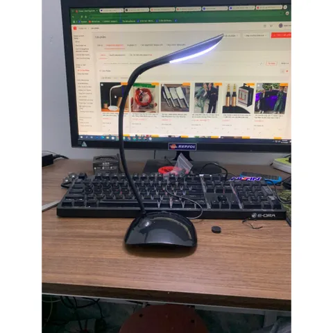 Đèn LED 3 mức sáng đèn kẹp bàn ,đèn bàn siêu sáng , Đèn học làm việc đọc sách phong cách hiện đại nguồn USB