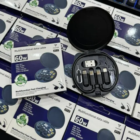 Cáp Sạc đa năng 6in1 PHANTOM PT3 rất tiện lợi bỏ túi , du lịch , có thể làm kệ điện thoại.