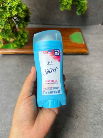 Lăn khử mùi cho nữ dạng Sáp Secret pH Balance Power fresh 73g hàng Mỹ