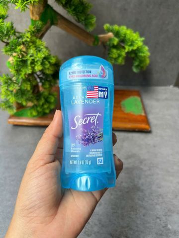 Lăn khử mùi cho nữ dạng gel Secret Lavender Clear Gel relax lavender 73g