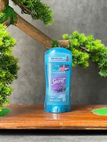 Lăn khử mùi cho nữ dạng gel Secret Lavender Clear Gel relax lavender 73g