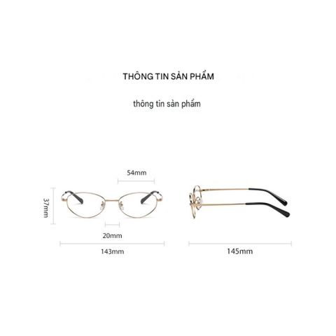 Gọng Kính Cận Titan Dẻo Cao Cấp POSHOP EYEWEAR - Mã 36016 Siêu Nhẹ, Dáng Oval Thời Trang, Kèm Dịch Vụ Cắt Mắt Kính