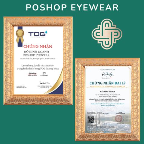 Tròng Kính Cận Đổi Màu Mắt Kính Có Độ Chống Ánh Sáng Xanh Đi Nắng Chống UV400 POSHOP