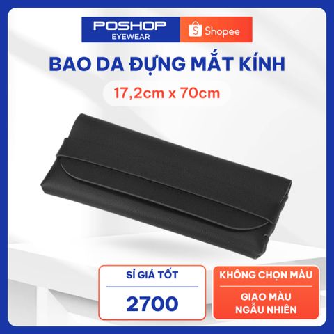Bao da đựng mắt kính, túi đựng kính nhiều màu, dày dặn - Giao màu ngẫu nhiên POSHOP