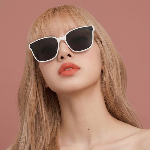 Kính Mát Nữ Thời Trang Mắt Kính Râm Unisex Gọng Kim Loại Dáng Vuông Chống UV400 Đi Đêm 603P POSHOP