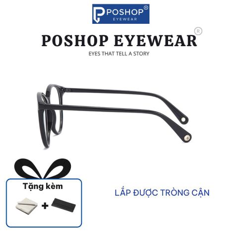 Kính Tròn Hottrend Gọng Dẻo Thoải Mái Phù Hợp Mọi Khuôn Mặt Có Thể Lắp Cận GK2239