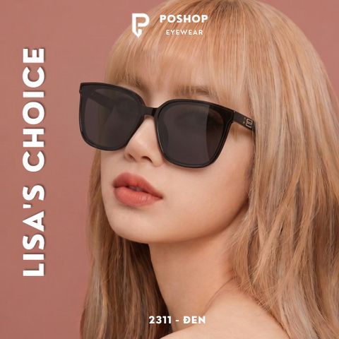 Kính Mát Nữ Thời Trang Mắt Kính Râm Unisex Gọng Kim Loại Dáng Vuông Chống UV400 Đi Đêm 602335