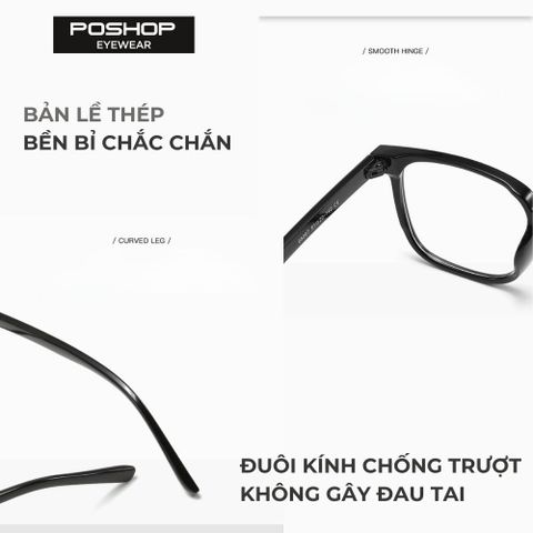 Gọng Kính Hong Kong Phong Cách Cổ Điển Tích Hợp Tròng Đổi Màu A+ Chống Chói Khi Đi Nắng Bảo Vệ Mắt Toàn Diện GK25009