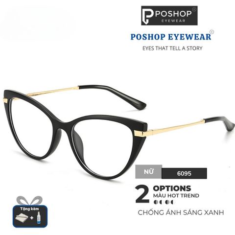 Gọng Kính Mắt Mèo POSHOP – Kính Thời Trang Cho Nữ, Gọng Dẻo Siêu Nhẹ, Style Hàn Quốc Thanh Lịch