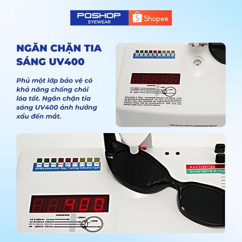 Kính mát nam nữ cao cấp mắt kính râm unisex chống UV400 hot trend PDADA thời trang Hàn Quốc POSHOP