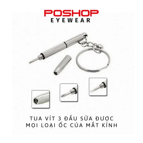Tua vít sửa kính 3 đầu tiện lợi, nhỏ gọn, dễ sử dụng POSHOP