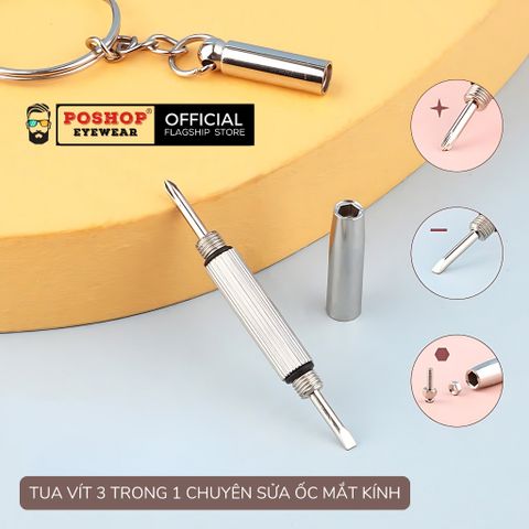 Tua vít sửa kính 3 đầu tiện lợi, nhỏ gọn, dễ sử dụng POSHOP