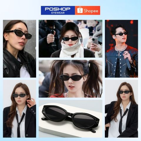 Kính mát nam nữ cao cấp mắt kính râm unisex chống UV400 hot trend PDADA thời trang Hàn Quốc POSHOP