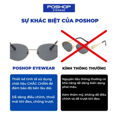 Kính thời trang , Tròng kính AC chống chói, chống tia UV cho nam và nữ CL01 POSHOP