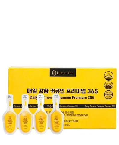 Tinh Nghệ Hamin Bio Daily Turmeric Curcumin Premium 365 Hàn Quốc 32 Tép Giúp Đẹp Da [hàng nhập khẩu]