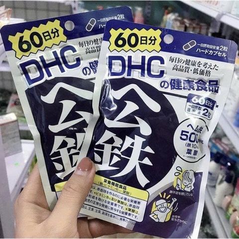 Viên uống bổ sung sắt DHC 60 ngày gói 120 viên
