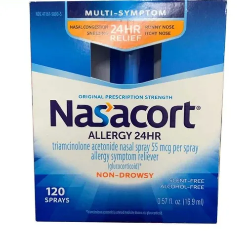 Chai xịt mũi giảm viêm xoang, dị ứng Nasacort Allergy 24hr Non-Drip Nasal Spray 16,9ml (1 chai)