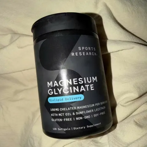 Viên uống Sports Research Magnesium Glycinate Chelated 160 mg |90 & 180 viên| Thư giãn cơ - Giảm stress & Hỗ trợ ngủ ngon [S/P Chuẩn Mỹ]