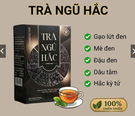Trà Ngũ Hắc Thảo Mộc – Giúp Đen Tóc, Kích Mọc Tóc, Ngăn Rụng Tóc, Da Sáng Khỏe