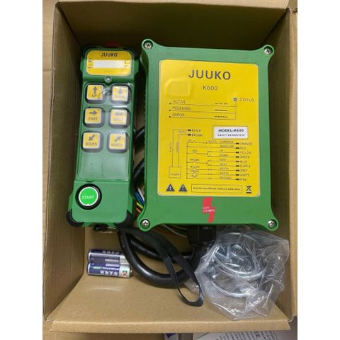 ✅ Bộ điều khiển từ xa cẩu trục K600, K800 Juuko 12V, 24V, 220V, 380V, 36V 48V, 110V, bộ điều khiển 3 pha,
