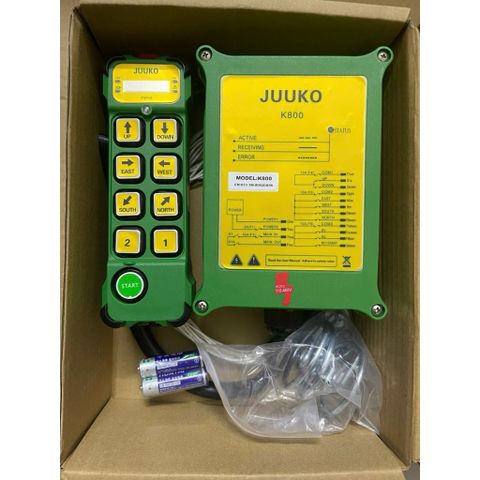 ✅ Bộ điều khiển từ xa cẩu trục K600, K800 Juuko 12V, 24V, 220V, 380V, 36V 48V, 110V, bộ điều khiển 3 pha,