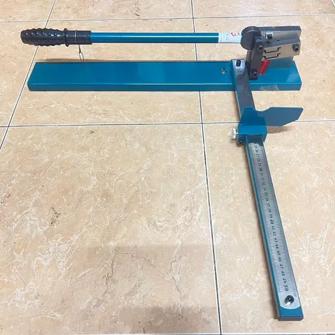 ✅ Máy cắt thanh ray, bàn cắt thanh ray 35 mm loại 2 rãnh có thước đo dùng cho ray nhôm và ray sắt (DC-35)