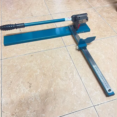 ✅ Máy cắt thanh ray, bàn cắt thanh ray 35 mm loại 2 rãnh có thước đo dùng cho ray nhôm và ray sắt (DC-35)