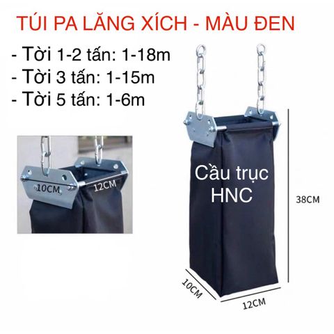 ✅ Túi đựng xích, túi treo xích dùng trên pa lăng xích điện, xích kéo tay 500kg, 1 tấn, 2 tấn, 3 tấn, 5 tấn, 10 tấn