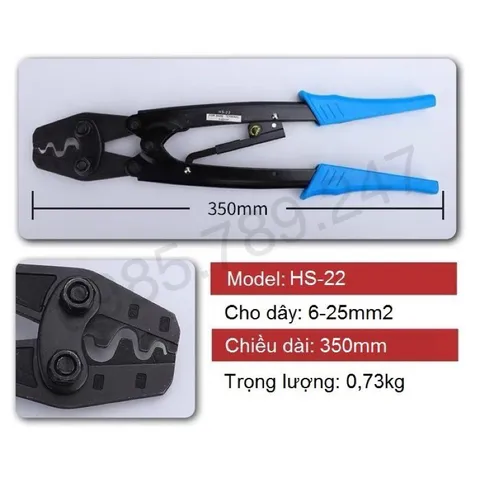 ✅ Kìm bấm cos trợ lực loại tốt HS-22, HX-10, HX-16 Kìm bấm đầu tròn, kìm lục giác, 16mm2, 25mm2, 38mm2, HX10, HX16