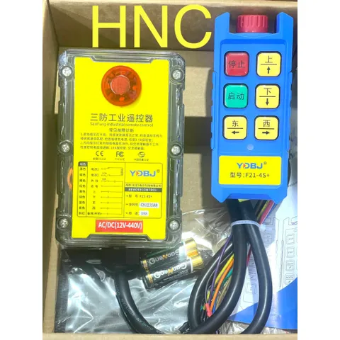 ✅ Điều khiển từ xa 4 kênh SIÊU BỀN F21-4S+, điều khiển nguồn 12V, 24V, 220V, 380V, dùng cho palang, ben nâng, cẩu trục