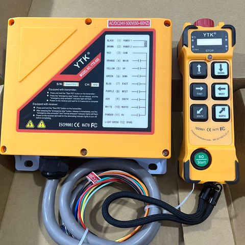 ✅ Bộ điều khiển từ xa K200, K400, K202, K404, K808 cho cẩu trục CAO CẤP nguồn AC/DC 24V, 220V, 380V