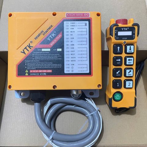 ✅ Bộ điều khiển từ xa K200, K400, K202, K404, K808 cho cẩu trục CAO CẤP nguồn AC/DC 24V, 220V, 380V