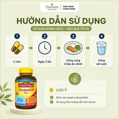 Nature Made CholestOff Plus 210 Viên Nang Mềm - Hỗ Trợ Duy Trì Cholesterol Khỏe Mạnh, Bổ Sung Phytosterol Thực Vật