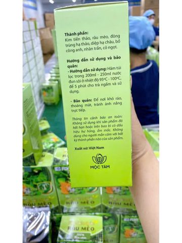 trà kim tiền thảo râu mèo nhà mộc tâm 