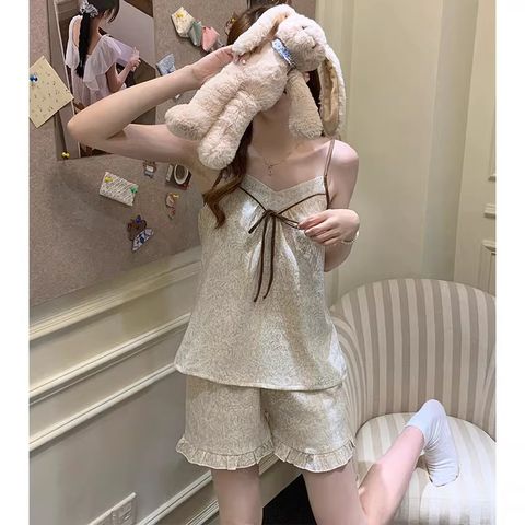 Bộ đồ nữ 2 dây mặc nhà,mặc ngủ gợi cảm mát mẻ sẵn miếng lót ngực cố định new