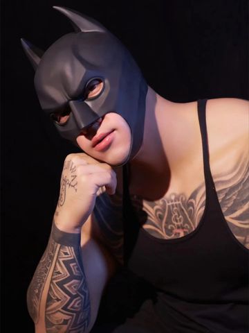 Mũ Cosplay Batman Bằng Da