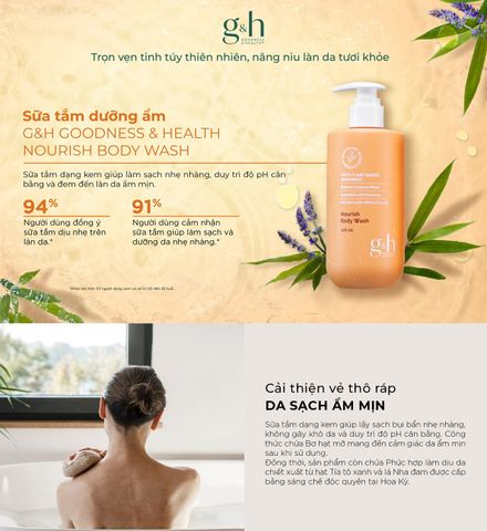 Sữa tắm dưỡng ẩm Amway G&H