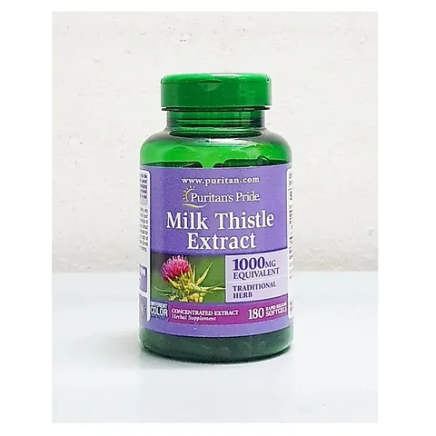 Bổ gan Milk Thistle Extract 1000 mg chai 180 viên hãng Puritan’s Pride từ Mỹ