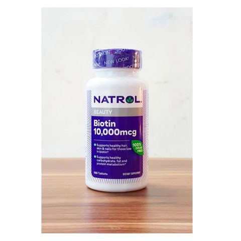 Viên Uống Natrol Biotin 10000 Mcg hộp 100 Viên Của Mỹ - Biotin 10.000 mcg 795060