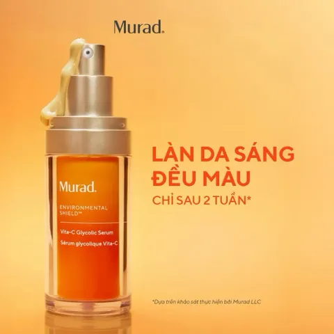 Tinh chất hỗ trợ sáng da, làm đều màu da Murad Vita-C Glycolic Serum 30ml