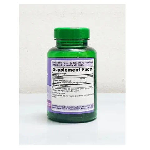 Bổ gan Milk Thistle Extract 1000 mg chai 180 viên hãng Puritan’s Pride từ Mỹ
