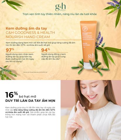 Kem dưỡng ẩm da tay Amway G&H