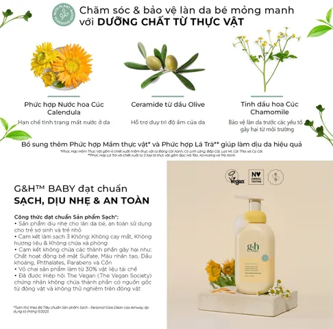 Sữa tắm gội cho bé Amway G&H