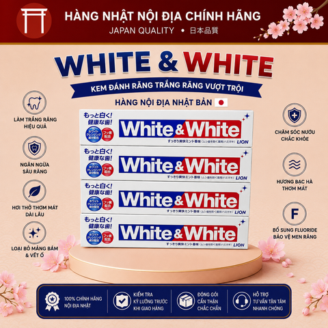Kem đánh răng White And White Lion Nhật Bản 795081