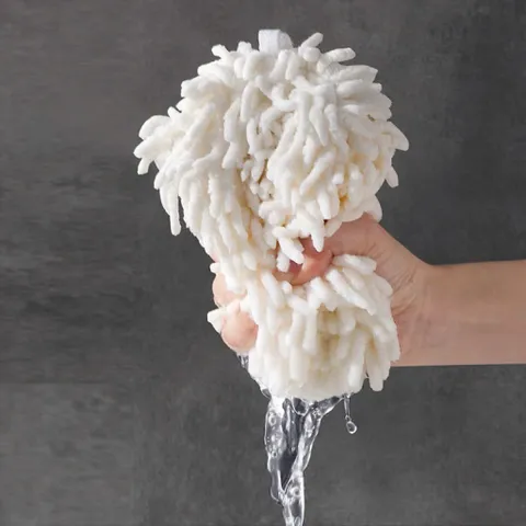Khăn Lau Tay TRÒN Sợi San Hô Nhanh Khô