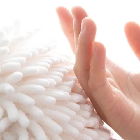 Khăn Lau Tay TRÒN Sợi San Hô Nhanh Khô