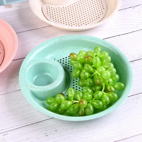 Khay đựng đồ ăn kèm bát nước chấm lúa mạch